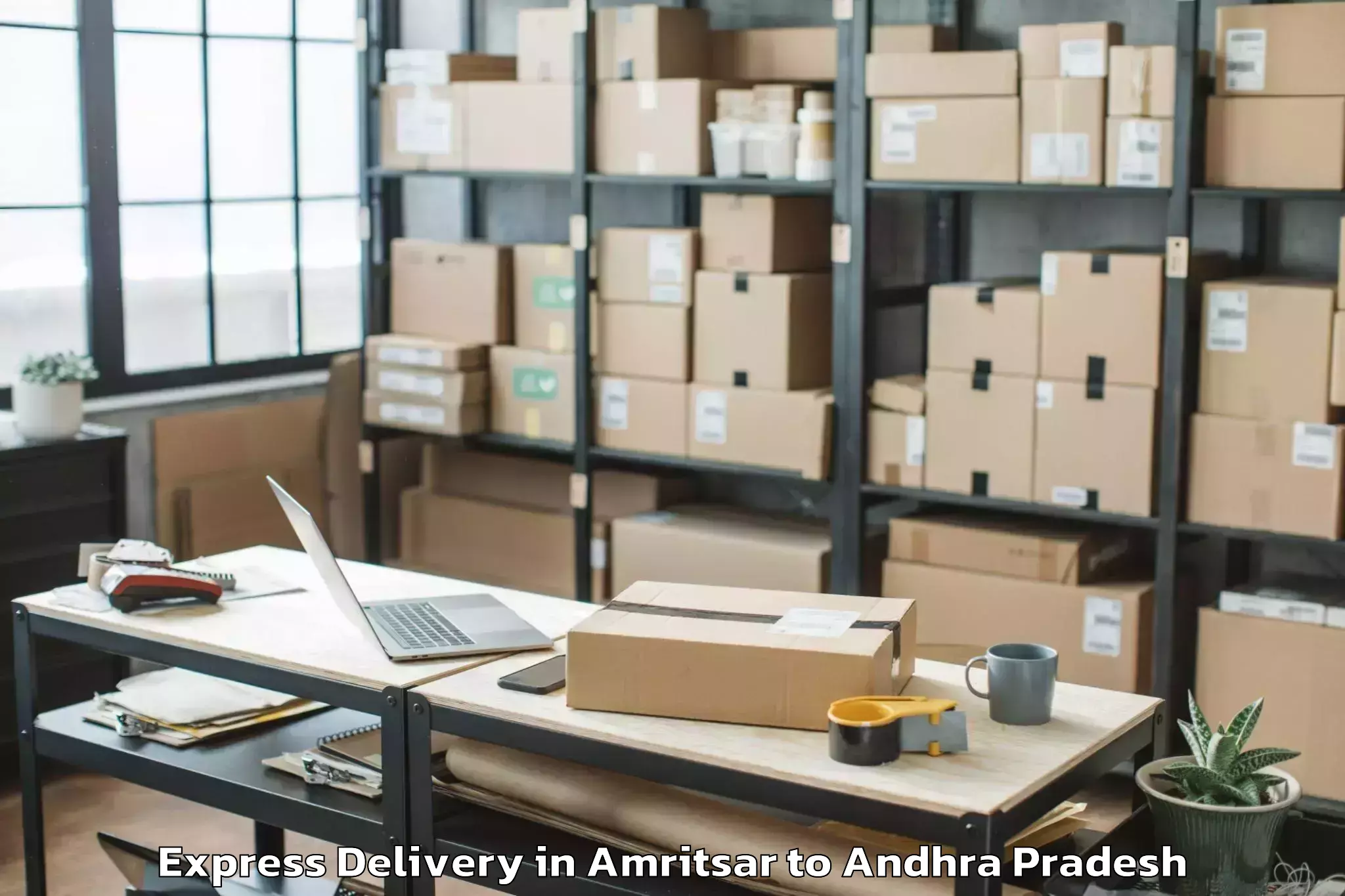 Quality Amritsar to Rudravaram Express Delivery